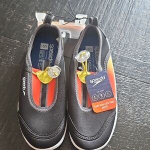 Speedo Kids Water Shoes - Black and Yellow